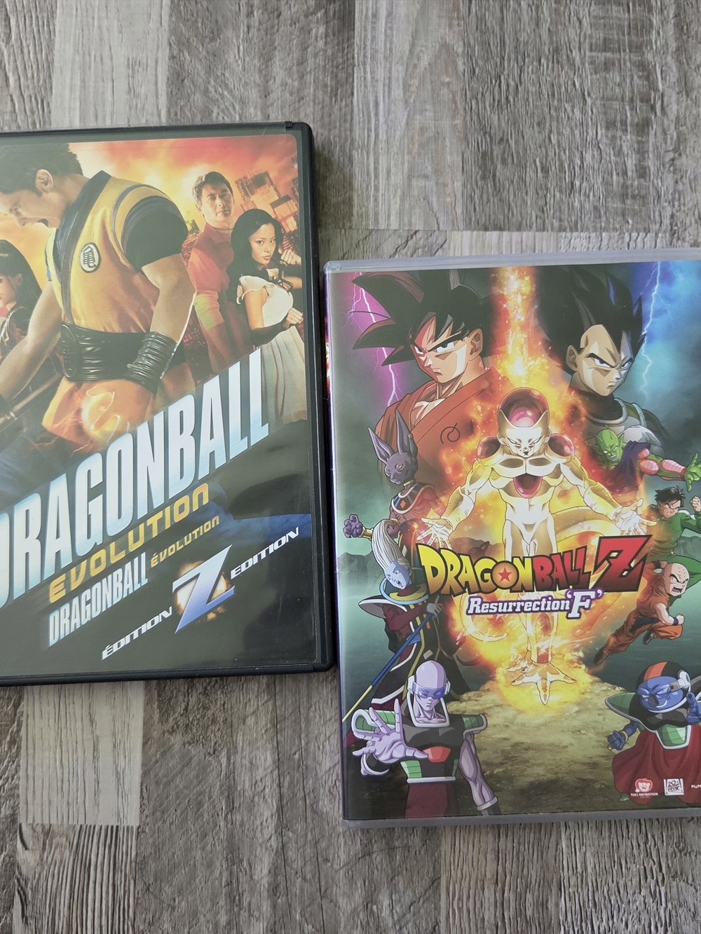 Dragon Ball DVD Bundle Evolution & Z Resurrection F Anime Action Film Sci-Fi Set